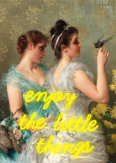 Digital Arts titled "Enjoy the little th…" by Kerry Pritchard, Original Artwork, Digital Painting