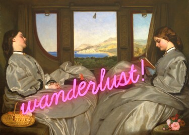 Digital Arts titled "Wanderlust - 1862" by Kerry Pritchard, Original Artwork, Digital Painting