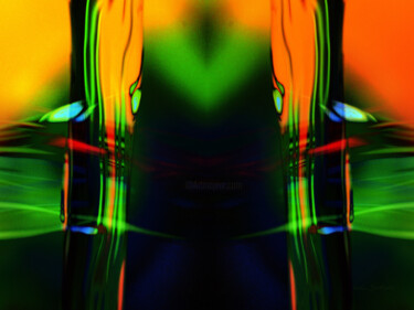 Digitale Kunst getiteld "Wasserfarbe" door Kerstin Berthold, Origineel Kunstwerk, Digitale collage