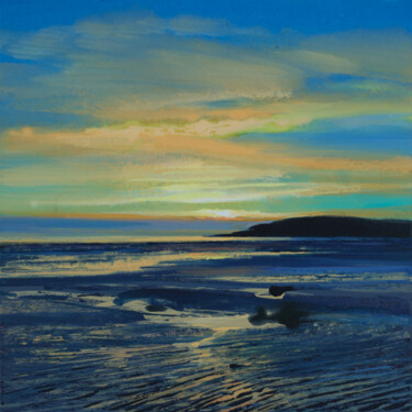 Painting titled "DAWN LIGHT, RIGG BAY" by Kevan Mcginty, Original Artwork, Acrylic Mounted on Wood Stretcher frame