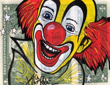 Pintura titulada "Le Clown rieur" por K-Libre, Obra de arte original, Acrílico
