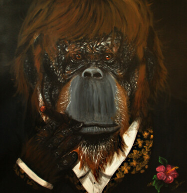 "Ambassador of Borneo" başlıklı Tablo Kevin Bardin tarafından, Orijinal sanat, Akrilik
