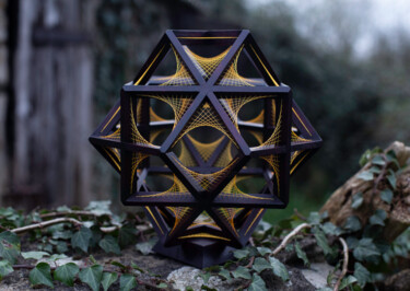 雕塑 标题为“Three nested blocks…” 由Kevin Fernandez (Artwork.e.v), 原创艺术品, 木