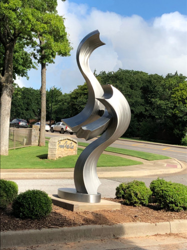Sculpture titled "Note of Appreciation" by Kevin Robb, Original Artwork, Stainless Steel