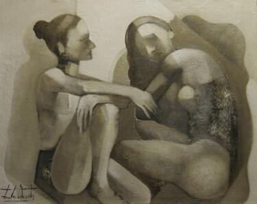 Pintura intitulada "Dressing room" por Zaza Kharabadze, Obras de arte originais, Óleo Montado em Armação em madeira