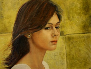 Painting titled "Марта" by Valerii Semenikhin, Original Artwork, Oil