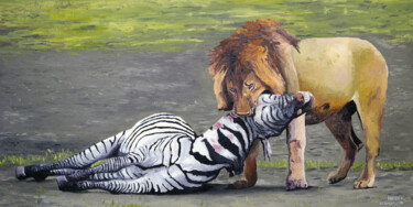 Painting titled "Wild" by Kheder, Original Artwork, Oil