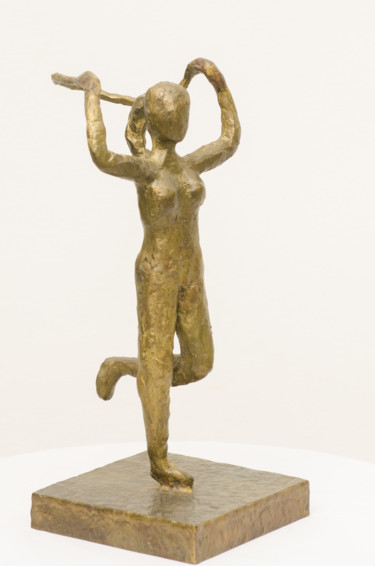 Escultura intitulada "Skipping girl" por K.R. Nariman, Obras de arte originais, Bronze