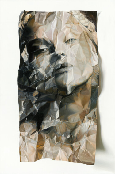 Malarstwo zatytułowany „Louise” autorstwa Kiara Peelman, Oryginalna praca, Olej Zamontowany na Drewniana rama noszy