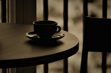 Photography titled "Coffee cup Sepia To…" by Llewellyn Berry, Original Artwork, Digital Photography