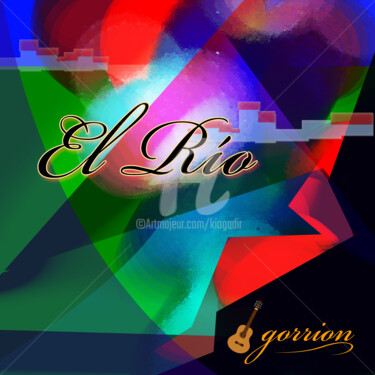 数字艺术 标题为“El Río” 由Kio, 原创艺术品, 2D数字工作