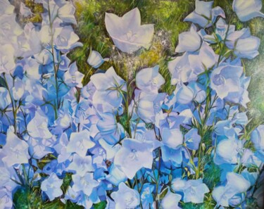Pintura intitulada "Bluebells" por Kirill Shevchenko, Obras de arte originais, Acrílico