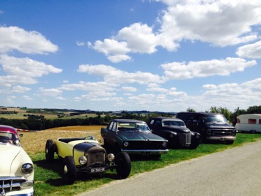 Photographie intitulée ""Four Wild Cars"" par Kirlian, Œuvre d'art originale