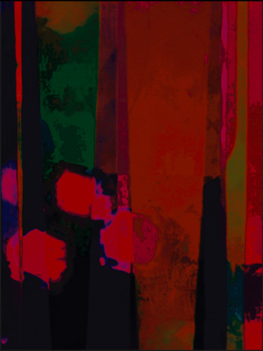 Arts numériques intitulée "L’épaisseur des Ros…" par Kirlian, Œuvre d'art originale, Peinture numérique