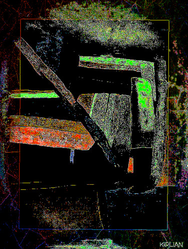 Digitale Kunst mit dem Titel "Interstellar" von Kirlian, Original-Kunstwerk, 2D digitale Arbeit