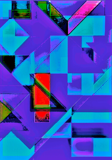Digitale Kunst mit dem Titel "Songe Effusionniste…" von Kirlian, Original-Kunstwerk, Digitale Malerei