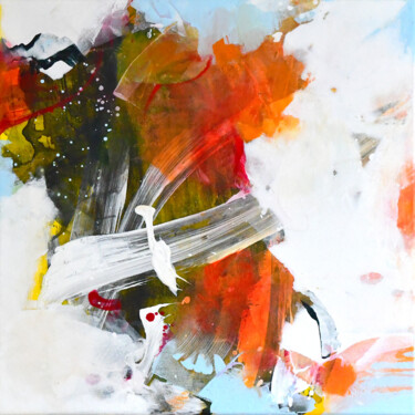 Peinture intitulée "Coming through a cl…" par Kirsten Handelmann, Œuvre d'art originale, Acrylique Monté sur Châssis en bois