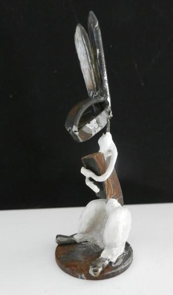 Sculpture intitulée "Le livre" par Karine Krynicki, Œuvre d'art originale, Métaux