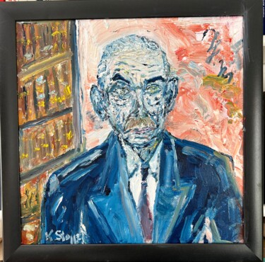 Painting titled "Alias Serenus Zeitb…" by Klaus Professor Stoppel, Original Artwork, Oil