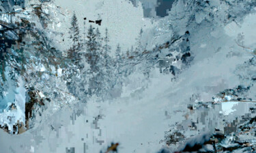 Grafika cyfrowa / sztuka generowana cyfrowo zatytułowany „Winterreise II” autorstwa Klaus Rudolph, Oryginalna praca, 2D prac…