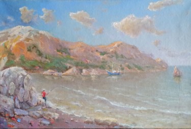 Peinture intitulée "Берег Азовского мор…" par Denis Konotop, Œuvre d'art originale, Huile