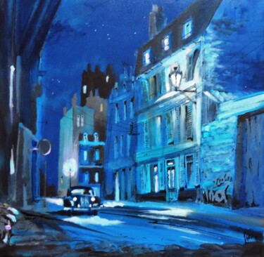 Pintura titulada "Nocturne 1" por Koen De Weerdt, Obra de arte original, Acrílico Montado en Bastidor de camilla de madera