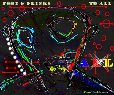 Digital Arts titled "FOOD & DRINKS" by Koen Vlerick, Original Artwork, 2D Digital Work