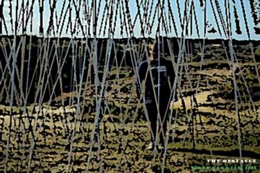 Digitale Kunst mit dem Titel "THE OBSTACLE" von Koen Vlerick, Original-Kunstwerk, 2D digitale Arbeit