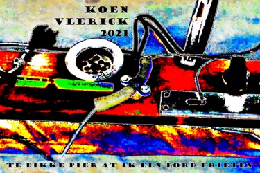 Arte digitale intitolato "TE DIKKE PIER AT IK…" da Koen Vlerick, Opera d'arte originale, Lavoro digitale 2D