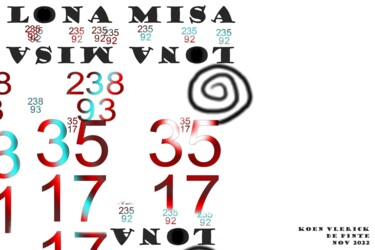 Artes digitais intitulada "LONA MISA" por Koen Vlerick, Obras de arte originais, Trabalho Digital 2D