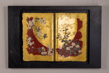 Scultura intitolato "Cherry Blossoms" da Koken Murata, Opera d'arte originale, Legno