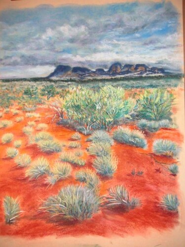 Zeichnungen mit dem Titel "désert australien" von Koki, Original-Kunstwerk, Andere