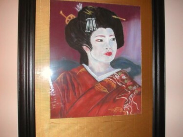 Peinture intitulée "portrait d'une Geis…" par Koki, Œuvre d'art originale