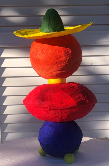 Sculpture titled "Mexicana" by Koki, Original Artwork, Textile fiber