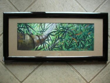 Peinture intitulée "le bambou est une h…" par Koki, Œuvre d'art originale