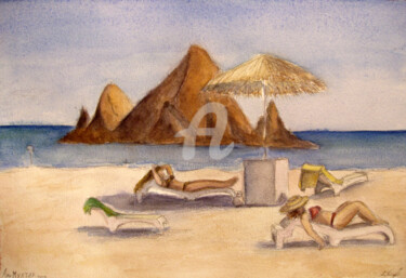 Painting titled "Al Muchtar" by Alla, Original Artwork, Watercolor