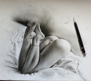 Peinture intitulée "Sexy" par Konstantinos Dermatas, Œuvre d'art originale, Crayon