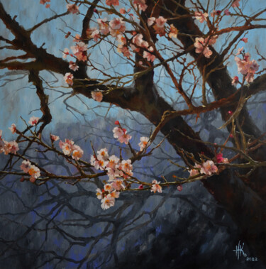 Ζωγραφική με τίτλο "Blossoming. Rebirth" από Zhanna Kondratenko, Αυθεντικά έργα τέχνης, Λάδι Τοποθετήθηκε στο Ξύλινο φορείο…