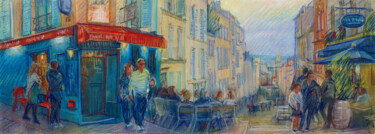 Pittura intitolato "Paris #74 “Montmart…" da Konoko, Opera d'arte originale, Matita
