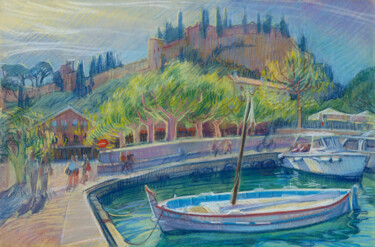 Pittura intitolato "Provence #7 Cassis…" da Konoko, Opera d'arte originale, Matita