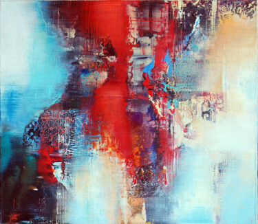 Peinture intitulée "Abstract 70 x 80" par Konstantin Grabowski, Œuvre d'art originale, Huile Monté sur Châssis en bois