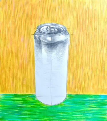 Rysunek zatytułowany „Can of soda” autorstwa Konstantin Lakstigal, Oryginalna praca, Ołówek