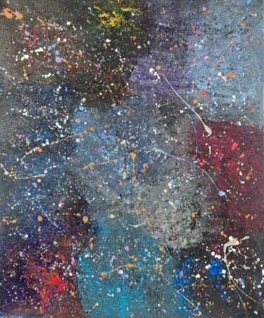 Peinture intitulée "Nebula" par Kook, Œuvre d'art originale, Acrylique