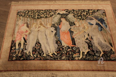 Textile Art titled "Primavera" by Korhan, Original Artwork, Tapestry