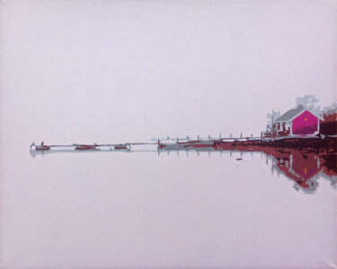 Malerei mit dem Titel "The Fog" von Kosta Morr, Original-Kunstwerk, Acryl Auf Keilrahmen aus Holz montiert