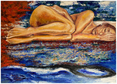 Pintura intitulada ""Calming balance",…" por Kostadin Hristov, Obras de arte originais, Óleo