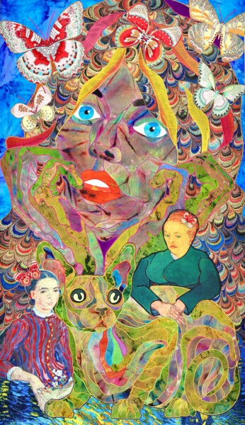 Текстильное искусство под названием "It happens" - Kostyantin Malginov, Подлинное произведение искусства, гобелен