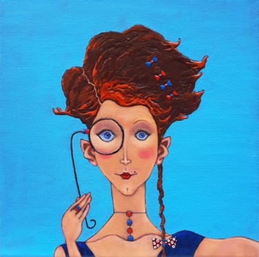 Painting titled "Femme, femme, femme…" by Elena  Koupaliantz, Original Artwork, Oil