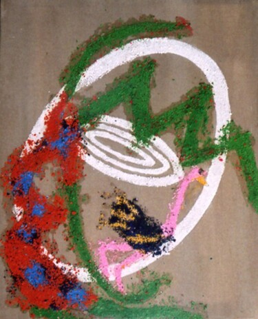 Peinture intitulée "Autruche" par Koutsandréou Georges, Œuvre d'art originale, Acrylique
