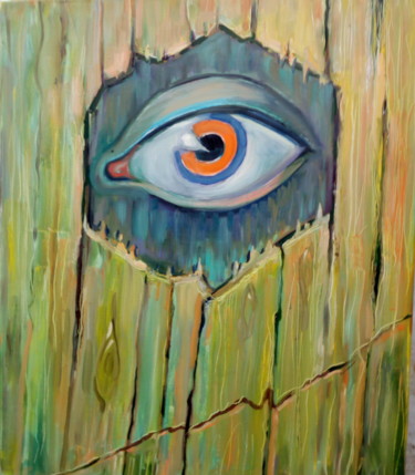Malerei mit dem Titel ""Всевидящий глаз"" von Viacheslav Dotsoev, Original-Kunstwerk, Öl